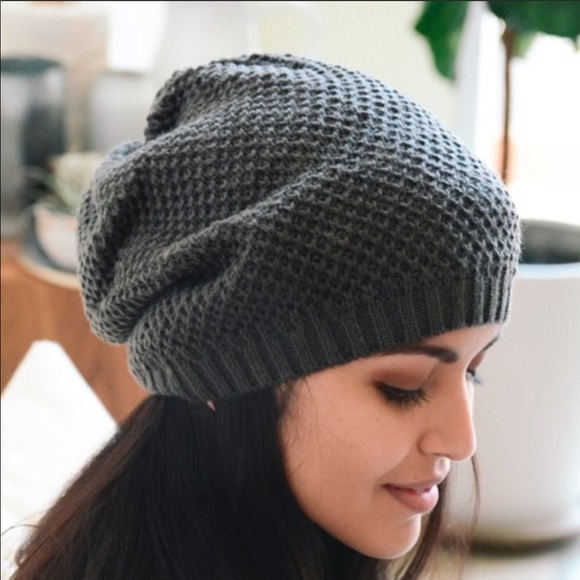 Knit Slouchy beanie hat - Picture 4 of 7